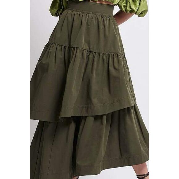 Aje Interlace Midi Ruffle Asymmetrical Skirt - Picture 5 of 12